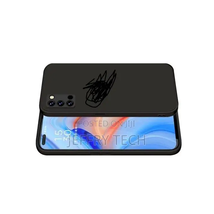 OPPO Reno4 Silicone Case, Slim Silicone Rubber Shockproof Co