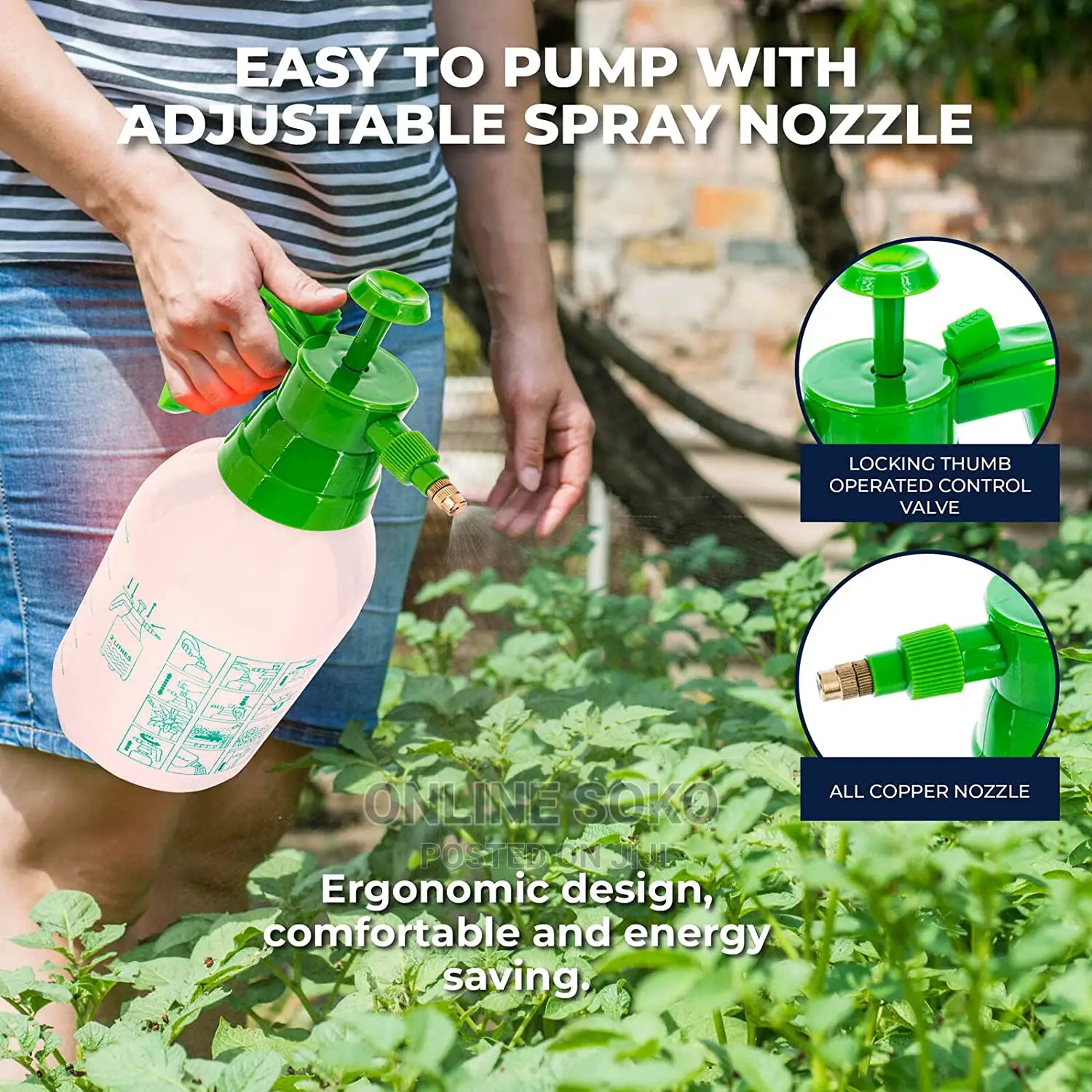 Multi-Purpose Garden Watering Pressure Pump Sprayer