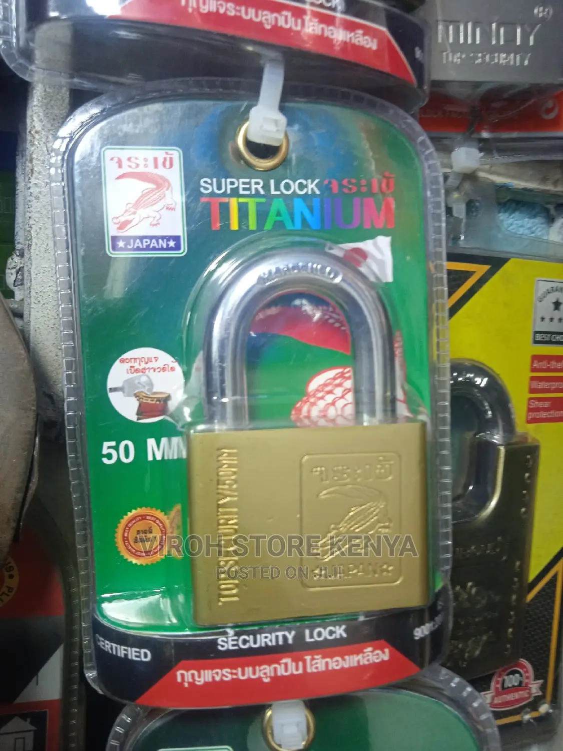 Titanium Gold Super Lock 50mm Top Security Padlock