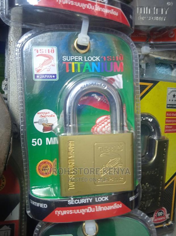 Titanium Gold Super Lock 50mm Top Security Padlock