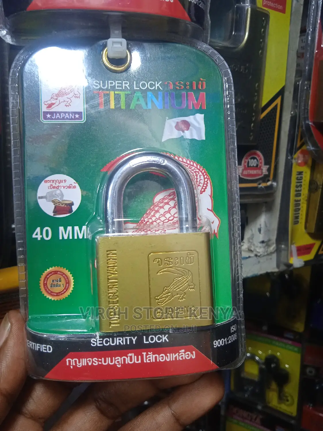 Titanium Gold Super Lock Top Security Padlock