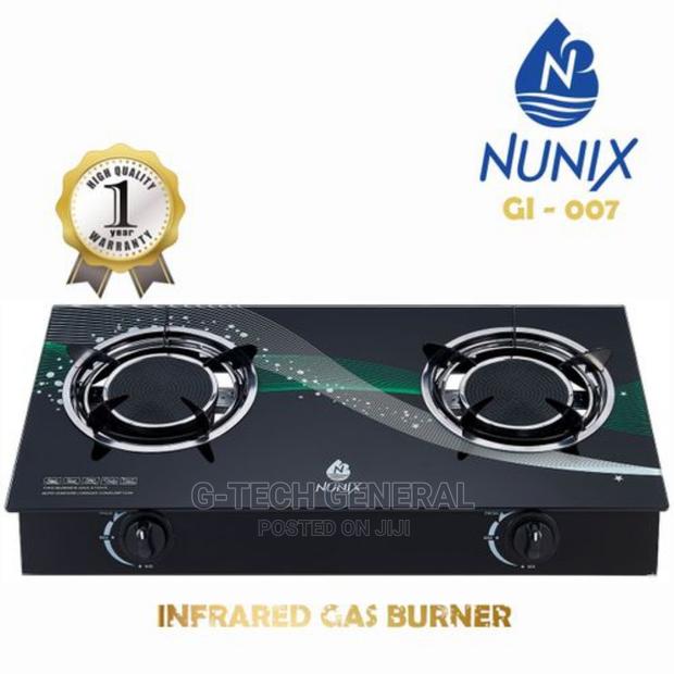 Nunix Infrared Gas Stove Cooker Two Burner