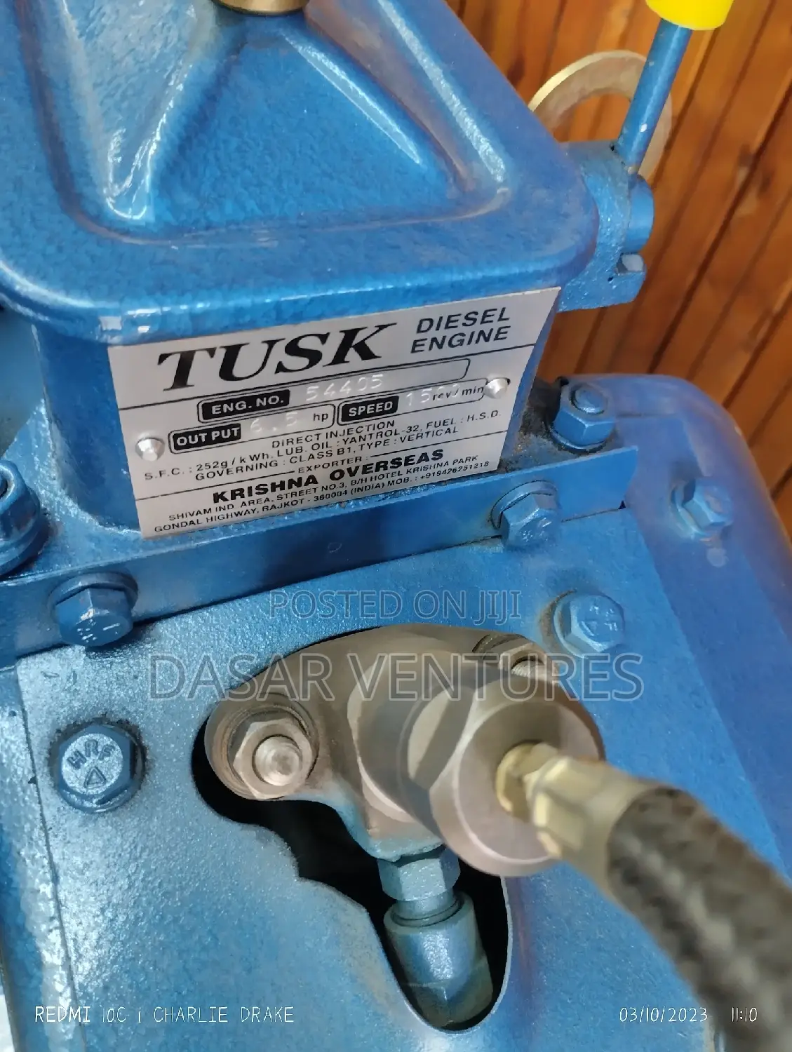 Indian Diesel Engine 6.5hp