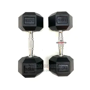 Generic Rubber Coated 7.5kg Pair Hexagonal
