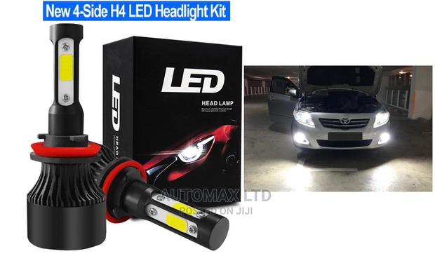 4-Sided Bright H4, H11 Led Bulbs. For Toyota,Subaru,Nissan,