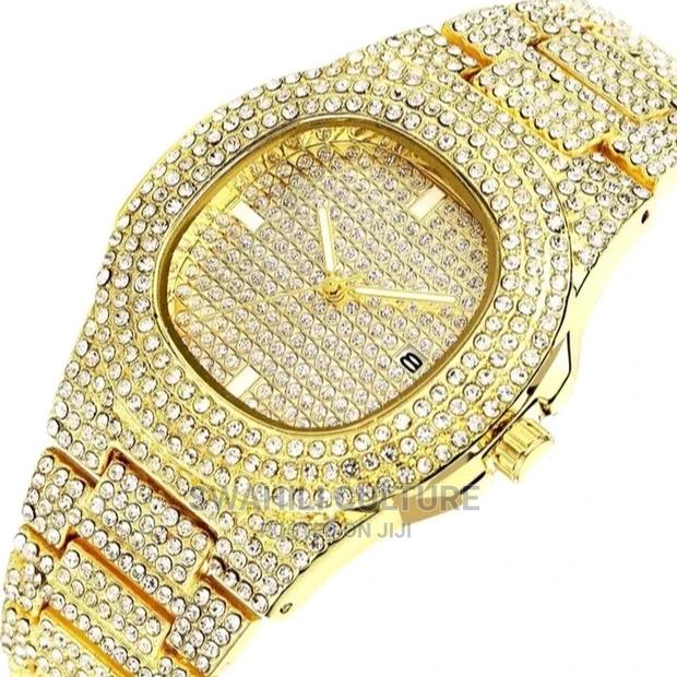 Luxury Ice Out Diamond Watch_gold - thumbnail 3