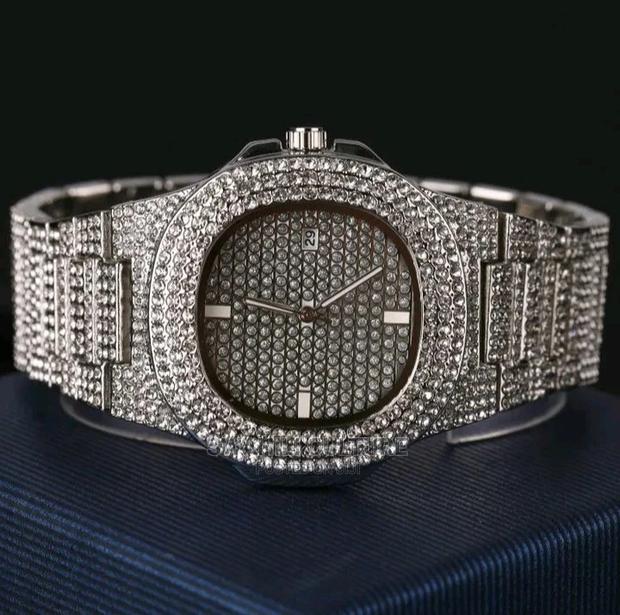 Luxury Ice Out Diamond Watch_gold - thumbnail 4