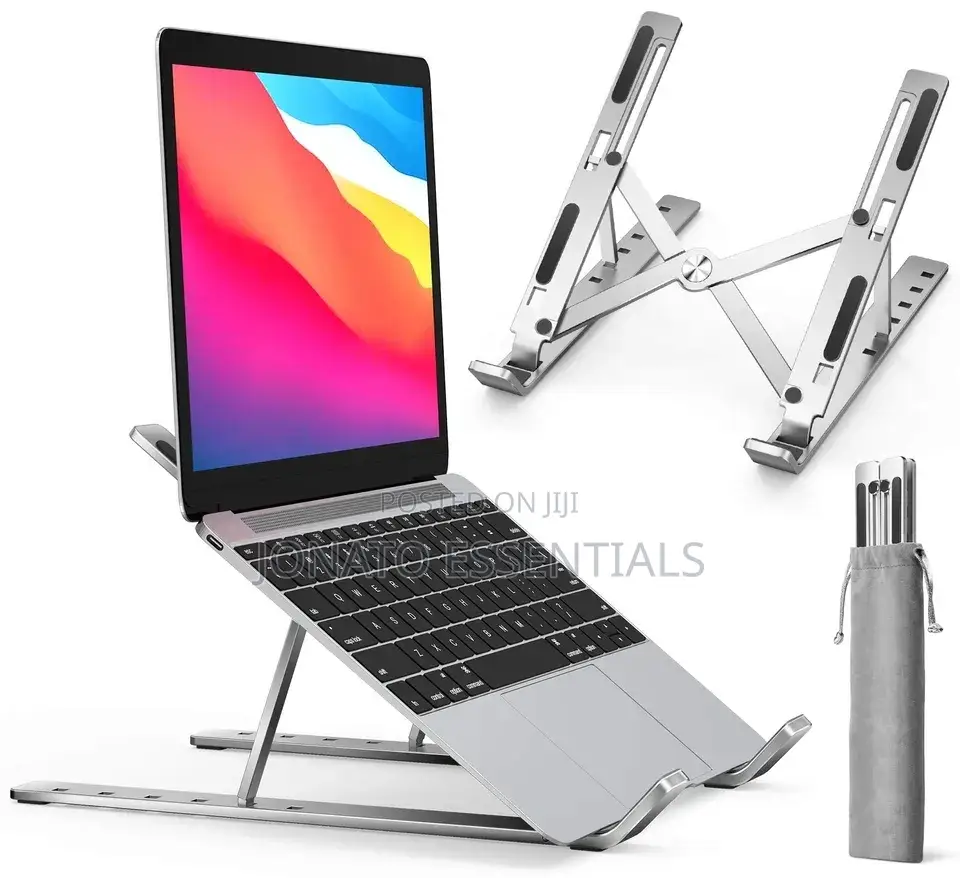 Metallic Laptop Stand, Tablet or Pad Stand and Holder