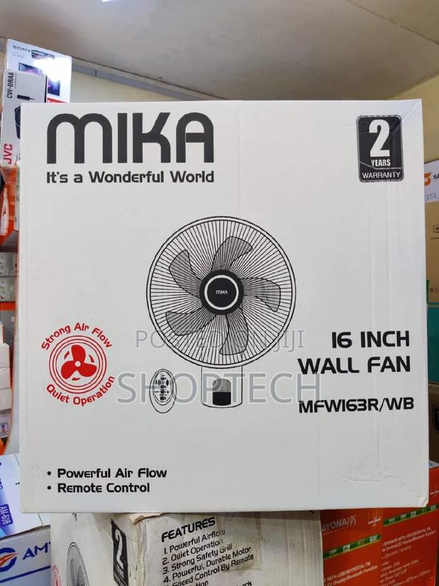 *Mika Wall Fan With Remote - main view