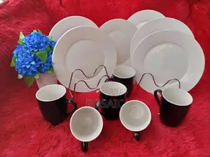 Dinner Set of 6pcs Cups + 6pcs Ceramic Plates at 2000