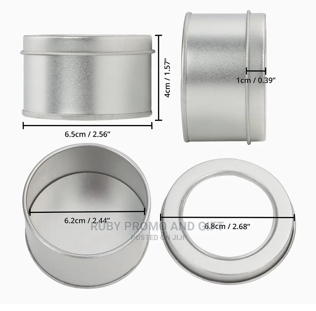 60g Silver Aluminium Jars