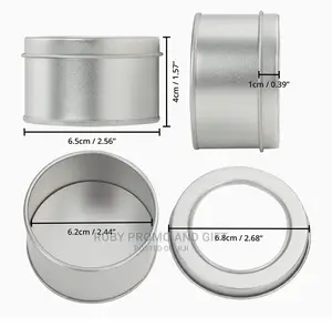 60g Silver Aluminium Jars