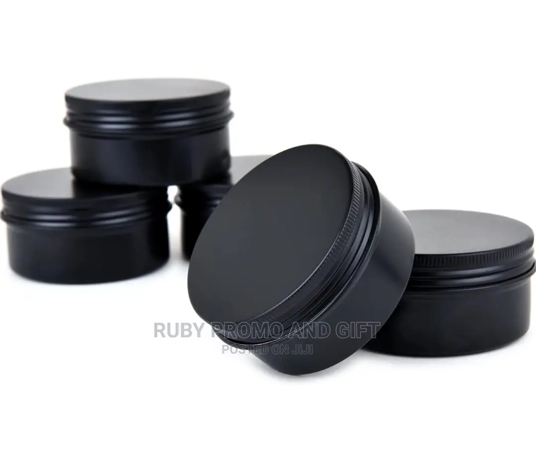 200g Matte Black Aluminium Jars