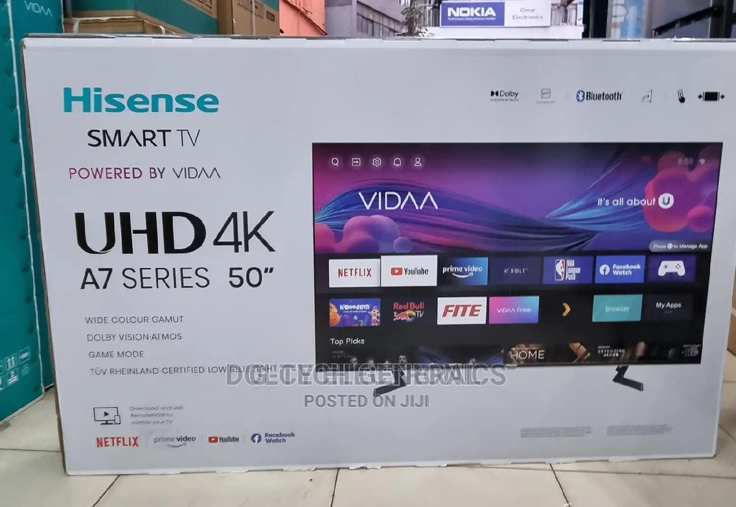 Hisense 50” Uhd Voice Control,Wi-fi,Frameless, Hdr