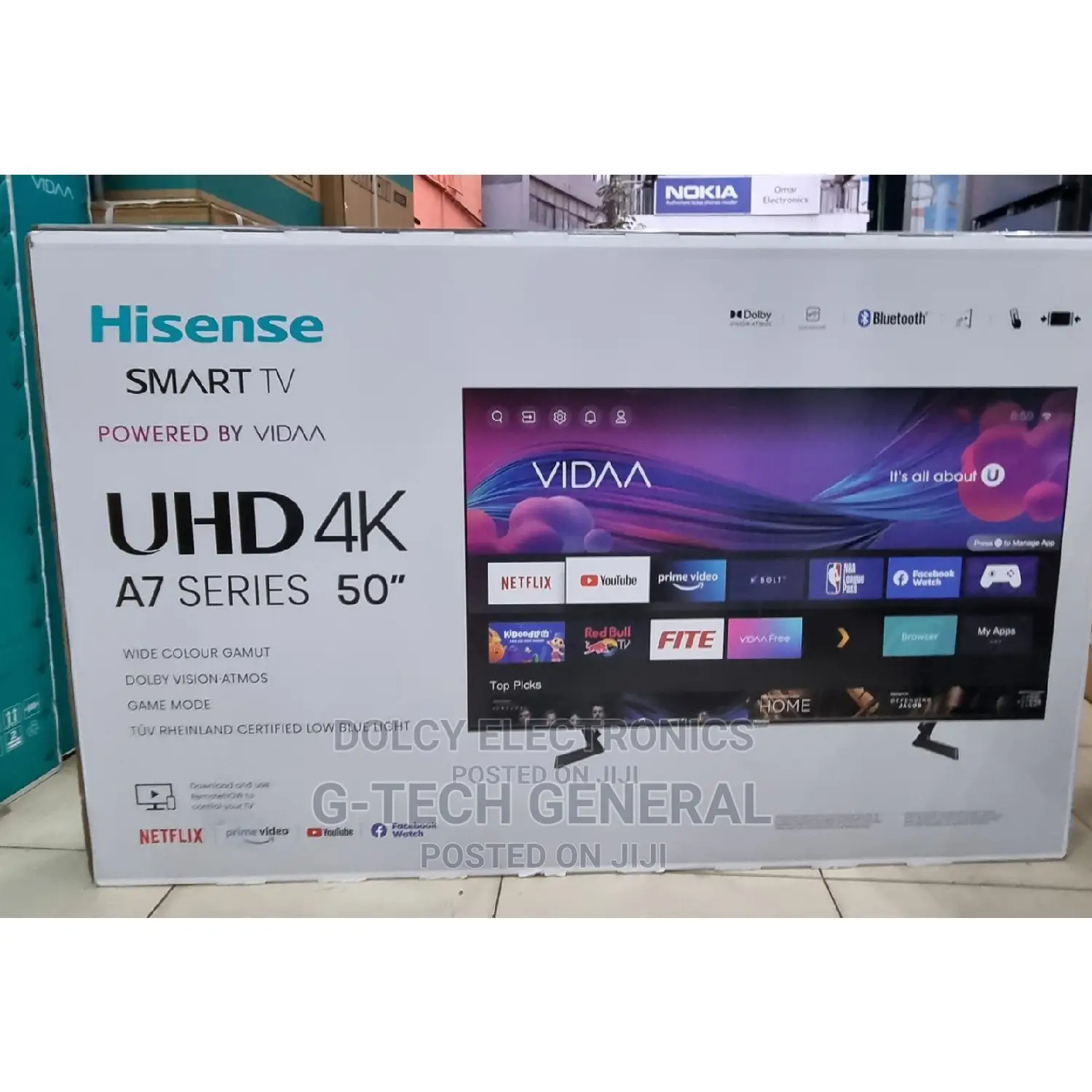 Hisense 50” Uhd Voice Control,Wi-fi,Frameless, Hdr