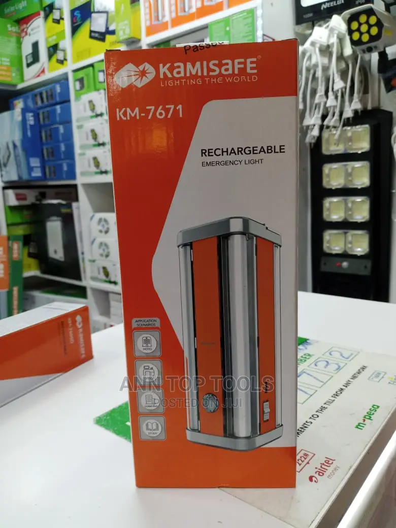 Kamisafe KM-7671 Rechargeable Emergency Lamp