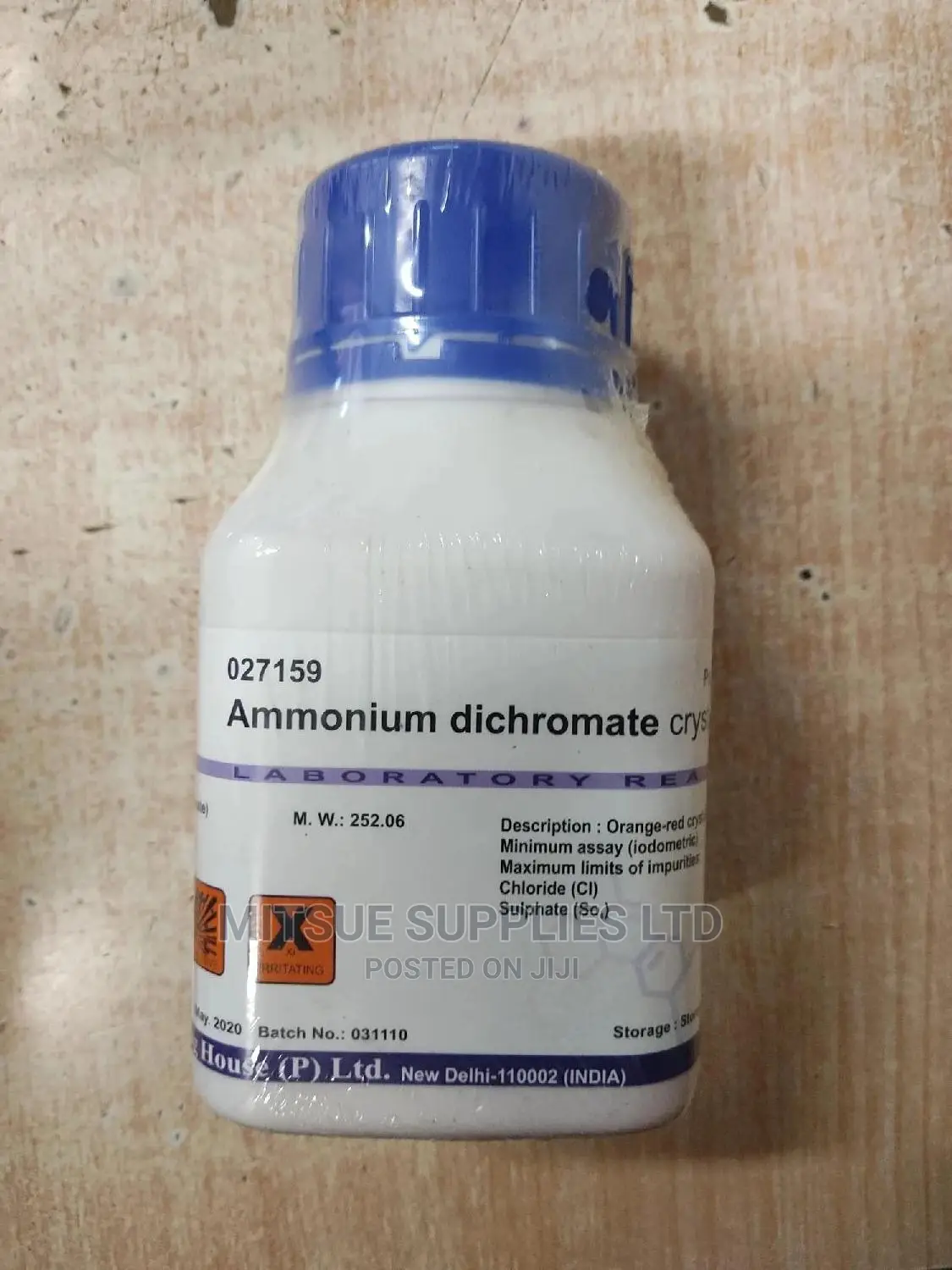 Ammonium Dichromate 500g Loba