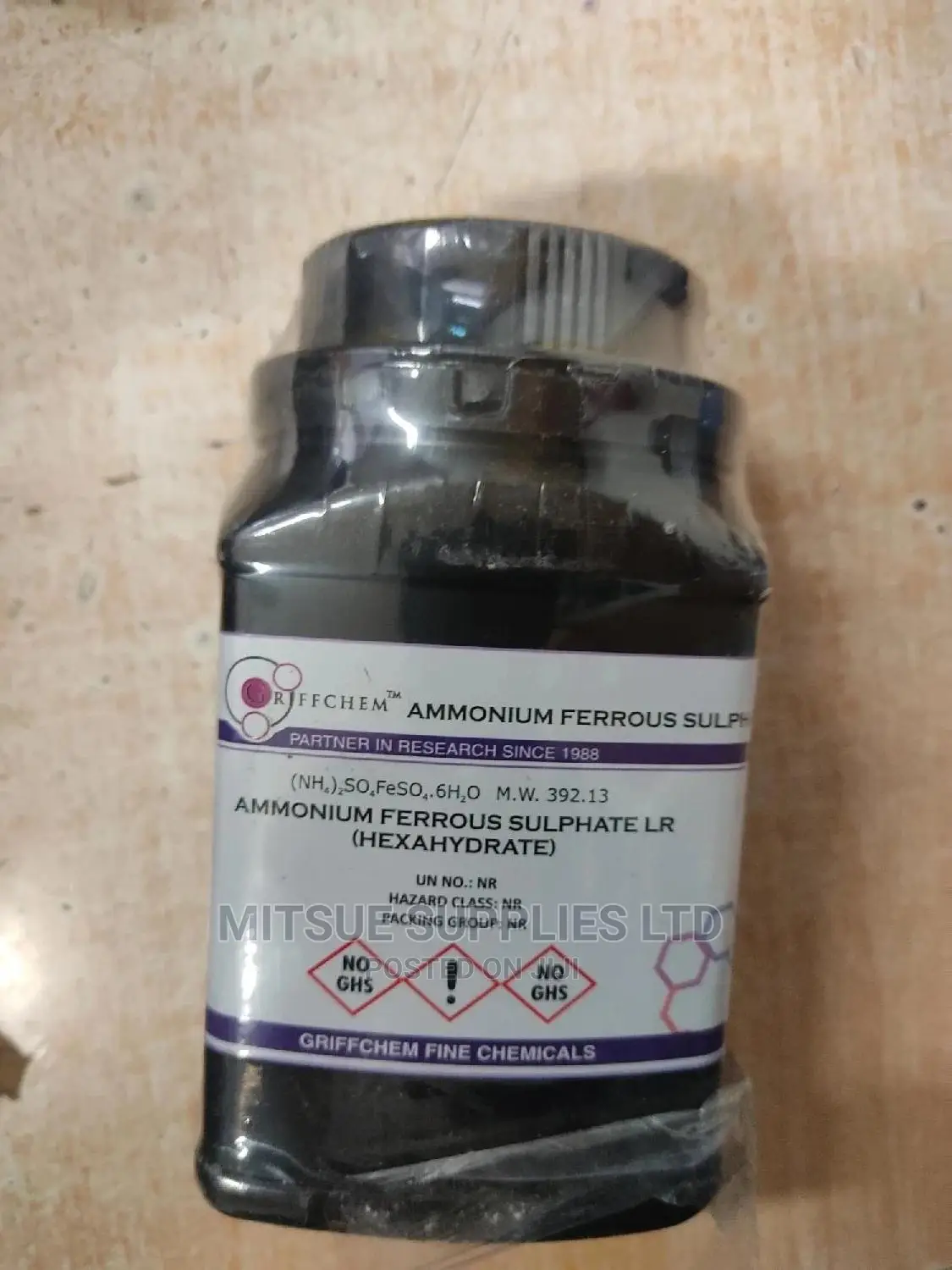 Ammonium Ferrous Sulphate Hexahydrate 500G