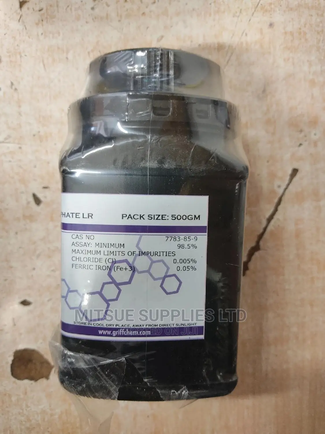 Ammonium Ferrous Sulphate Hexahydrate 500G