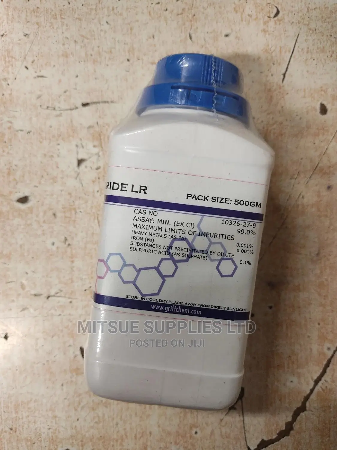 Barium Chloride Dihydrate LR 500G