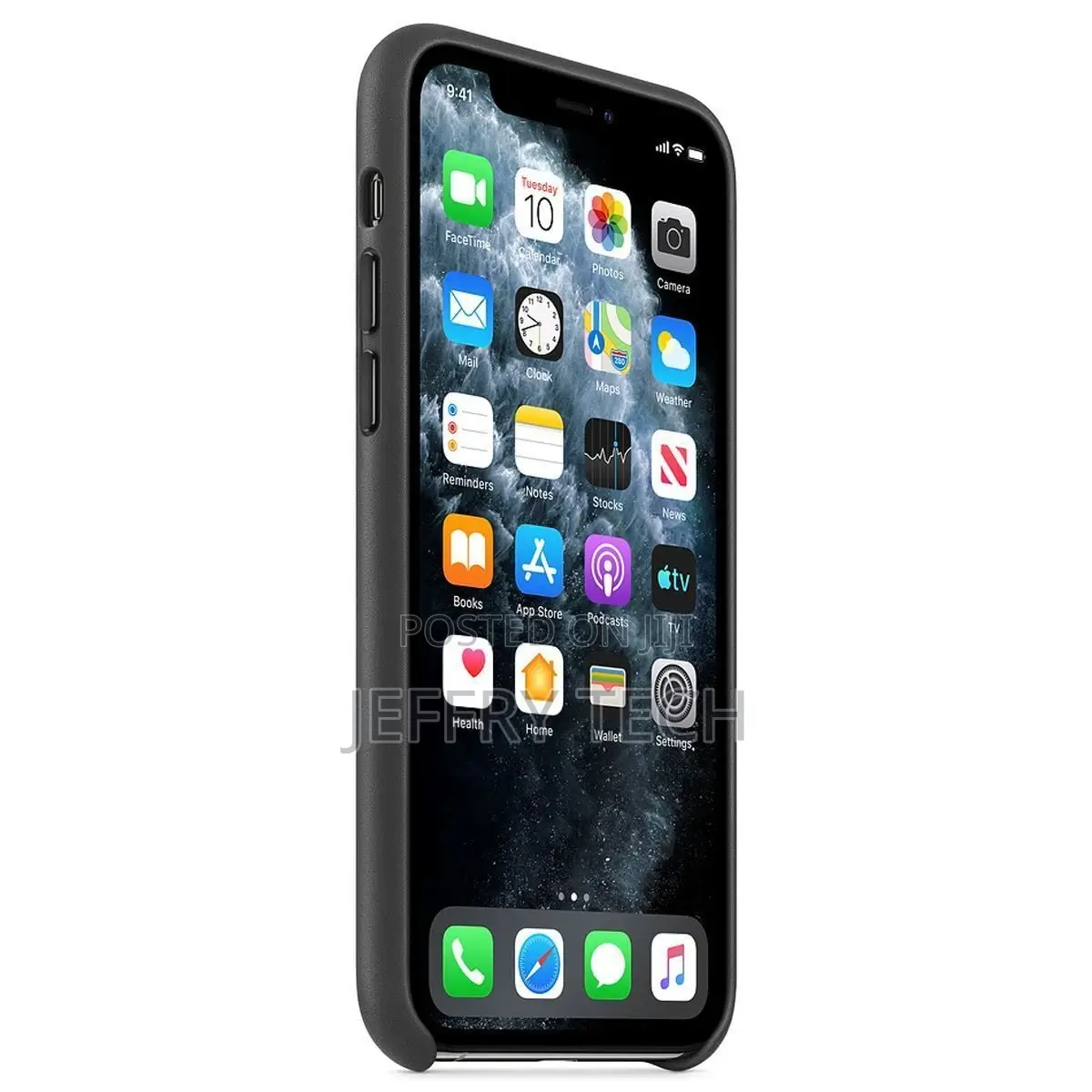 iPhone 11 Pro Max Leather Case Cover Black Luxury Shockproo