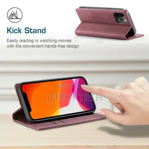 iPhone 14 13 12 Pro Max 11 XS XR 876 Leather Wallet Case Mag