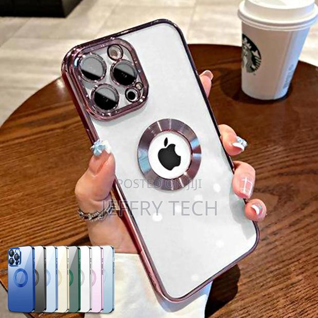 iPhone 14 13 12 Pro Max Soft Clear TPU Case Cover With Camer - thumbnail 2