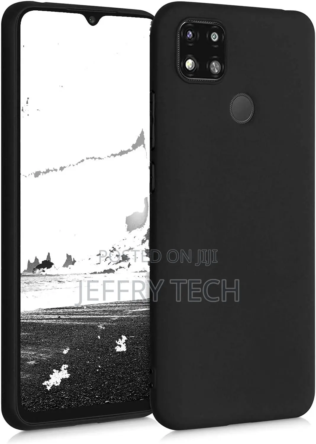 Black Case for Xiaomi Redmi 9C Shockproof Silicone Soft Gel