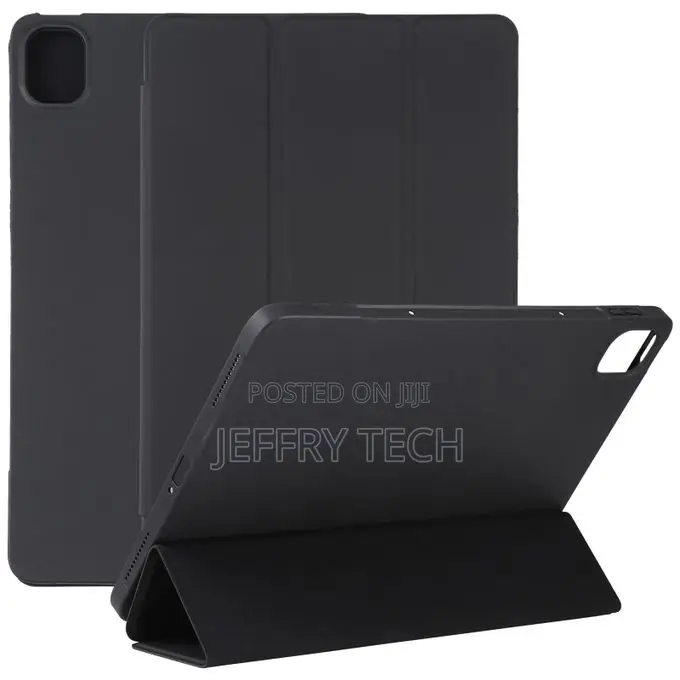 Xiaomi Mi Pad 5 TPU Three-Fold Leather Tablet Case(Black)