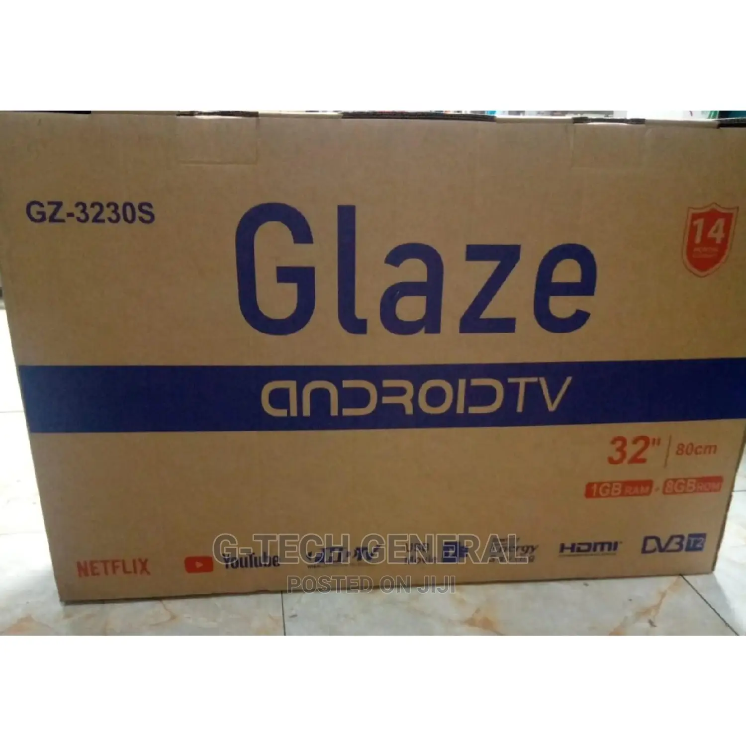 Glaze 32" Inch Smart Android Fhd Wifi TV 1gb RAM 8gb Rom