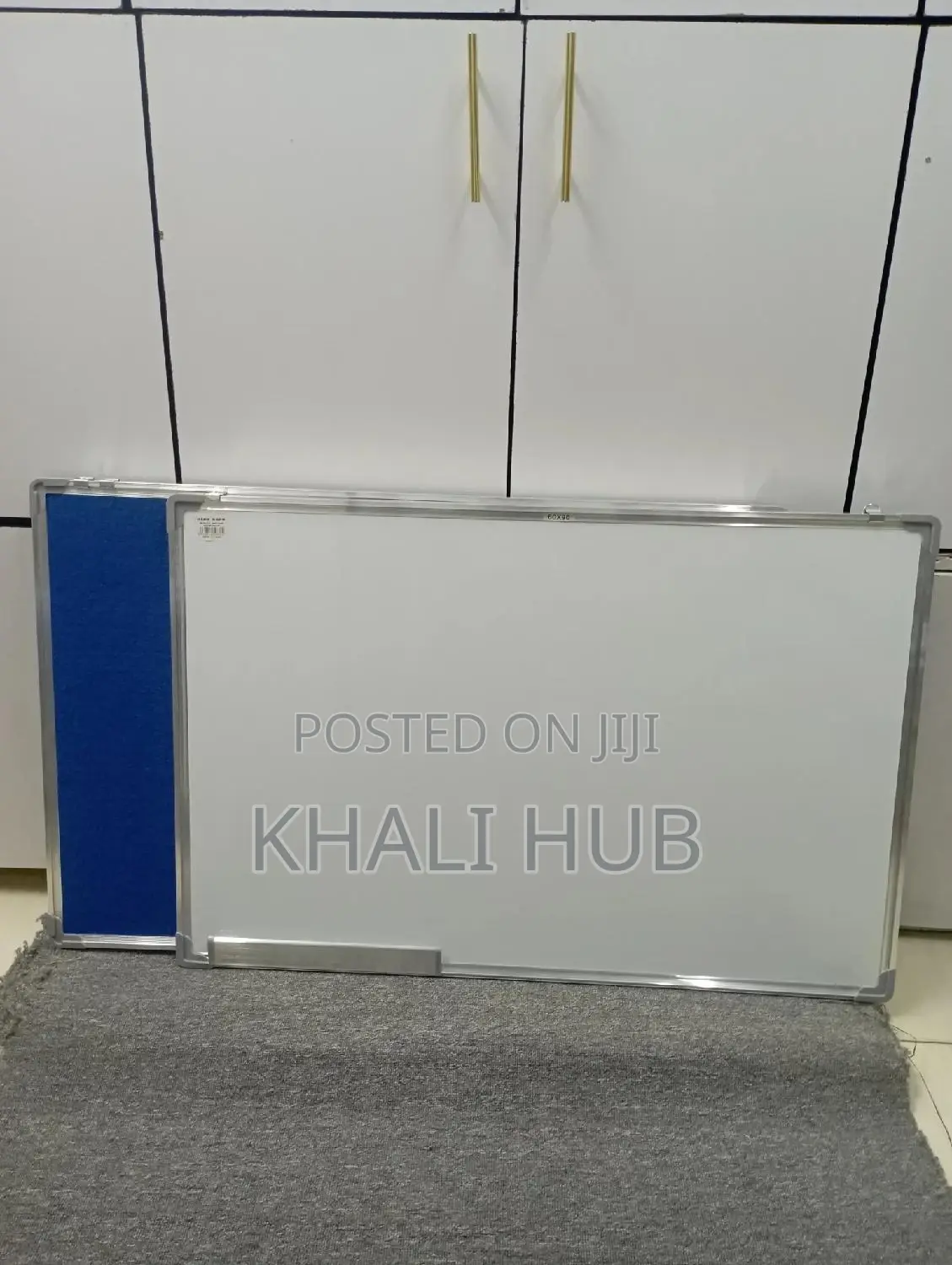 Noticeboard Whiteboard Same Size.