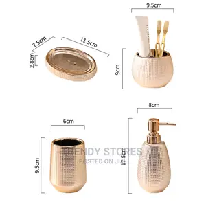 Rose Gold Ceramic Bathroom Accessories