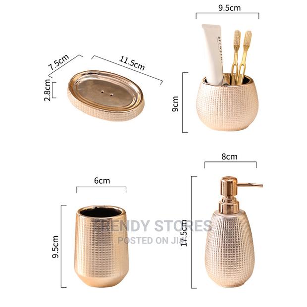 Rose Gold Ceramic Bathroom Accessories - thumbnail 3