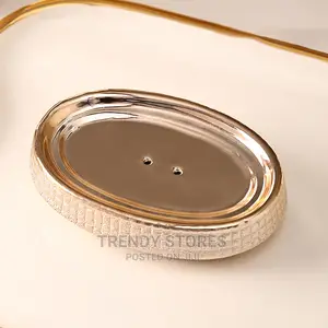 4pcs Rose Gold Ceramic Toiletry Set