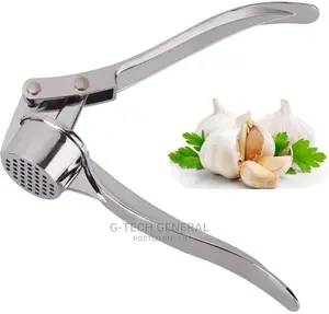 Generic Stainless Steel Hand Held Garlic Press Crusher
