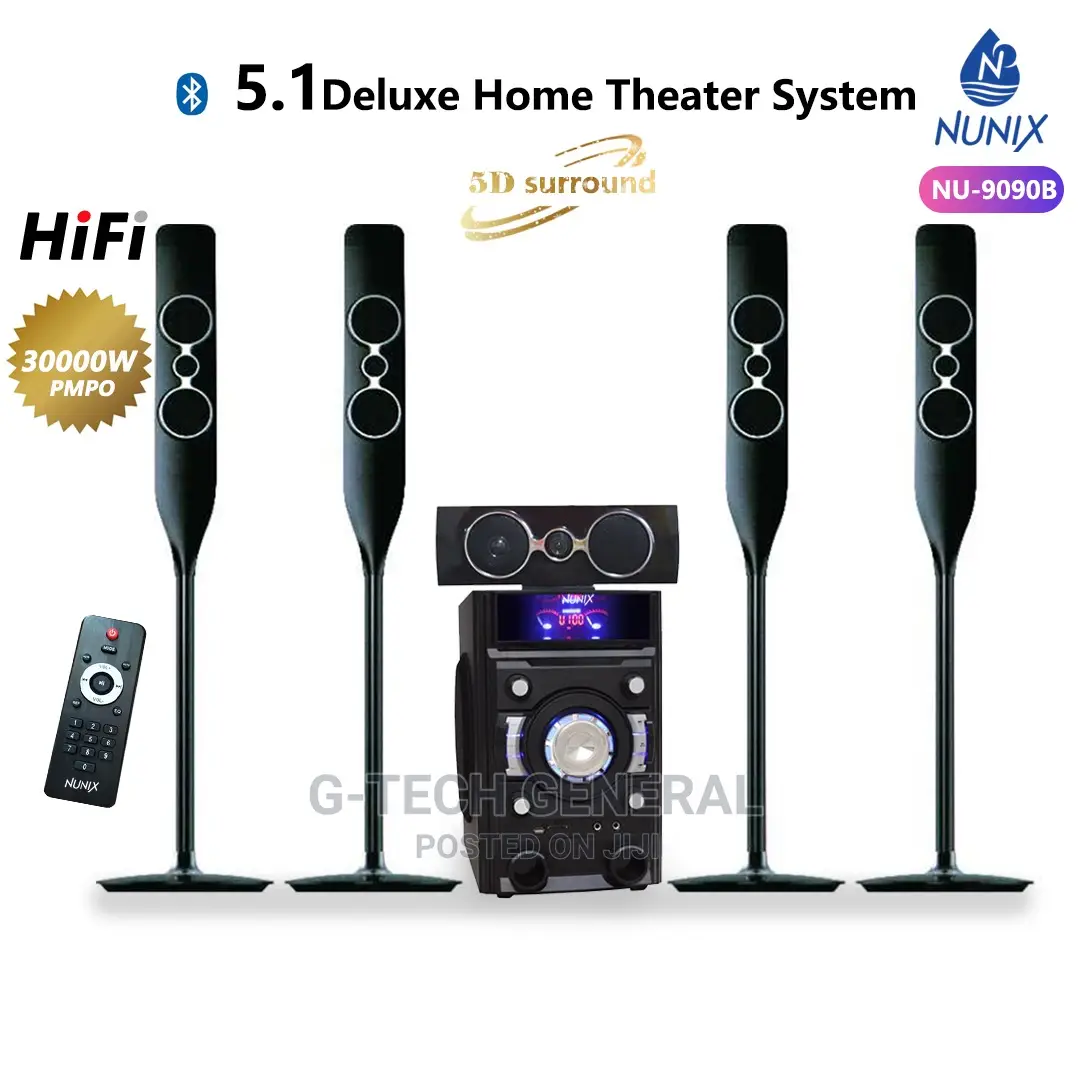 Nunix NU-9090B Deluxe Home Theatre System 5.1 CH -30000w