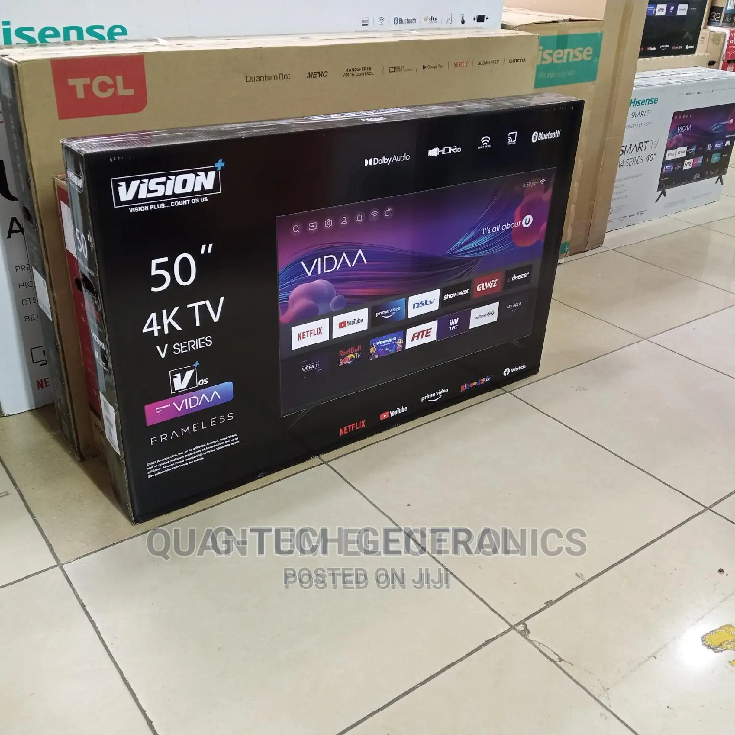 Vision Plus Vp8850kv -50′′ Frameless V+ Os Smart Tv