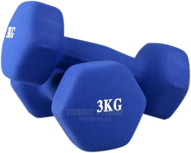3kg Neoprene Coated Dumpbell - thumbnail 3