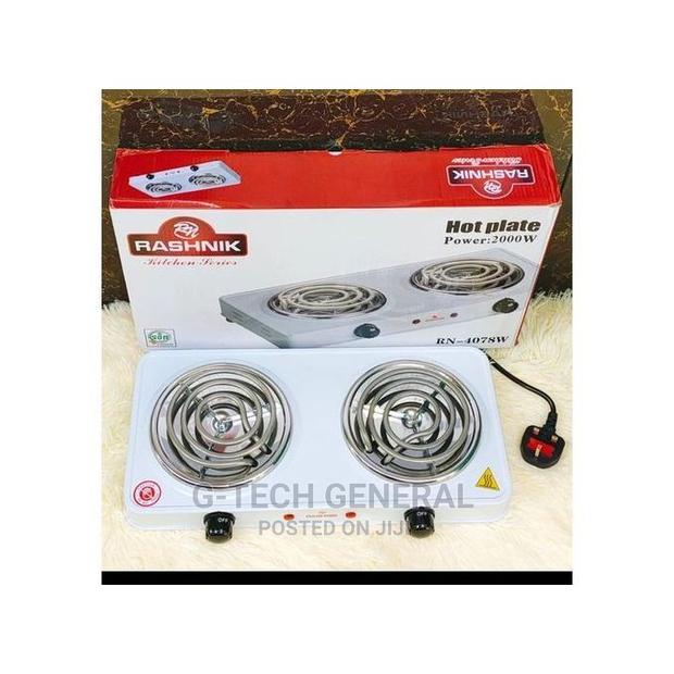 Rashnik Electric Table Top Burner Double Hot Coil Cooker