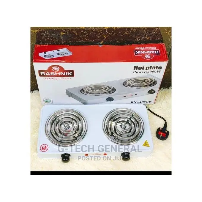 Rashnik Electric Table Top Burner Double Hot Coil Cooker