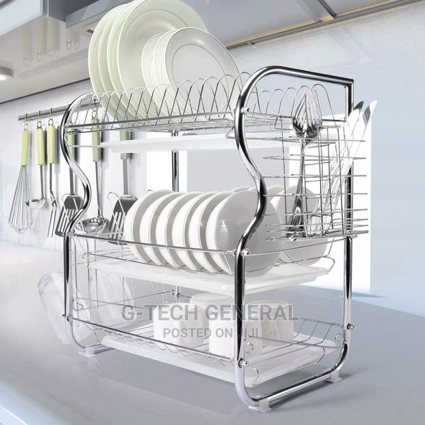 Nunix 3 Tier Dish Drainer-stainless Steel