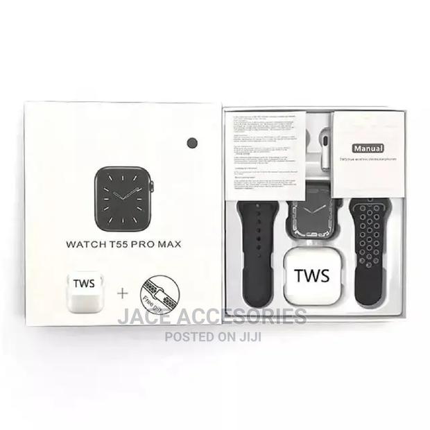T55 Pro Max Smartwatch+Free Earbuds