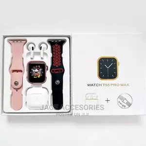 New T55 Promax Smartwatch With Free Airpods