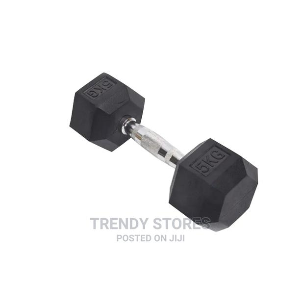 5kg Hexagon Chrome Plated Handle Dumbell