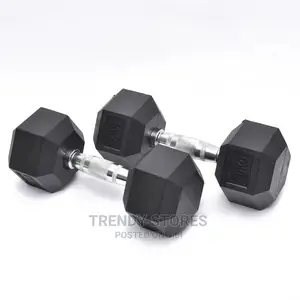 10KG Hexagon Chrome Plated Handle Dumbell