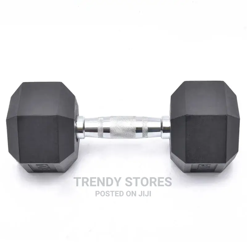 10KG Hexagon Chrome Plated Handle Dumbell