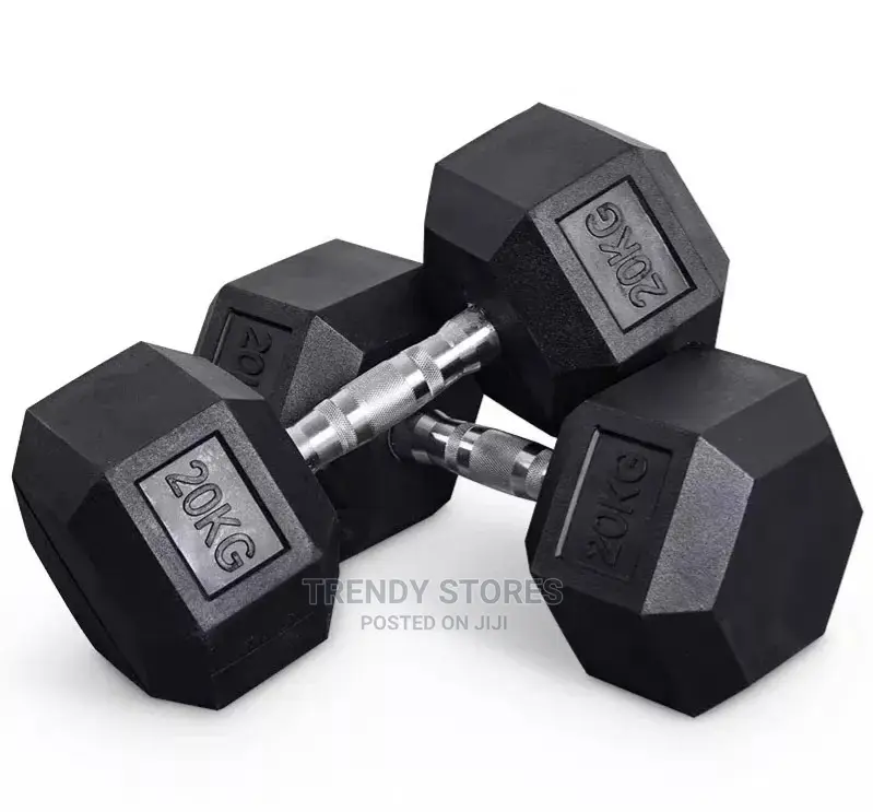 20kg Hexagon Chrome Plated Handle Dumbell
