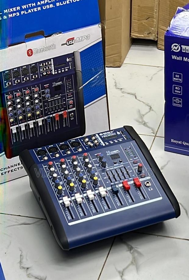 Max 4 Channel Audio Powered Mixer With Bluetooth and USB - thumbnail 3