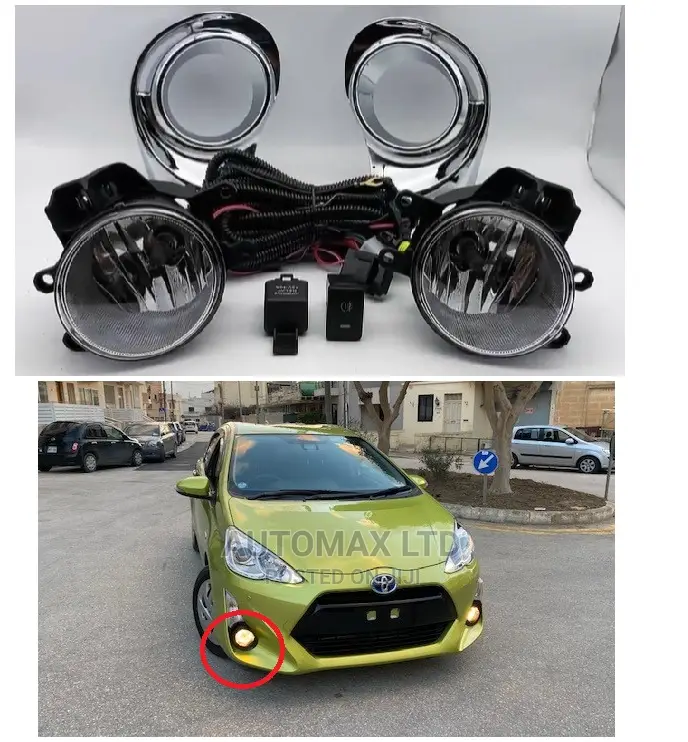 Yr2016: Toyota Aqua. Chrome Finish Fog Lights Set
