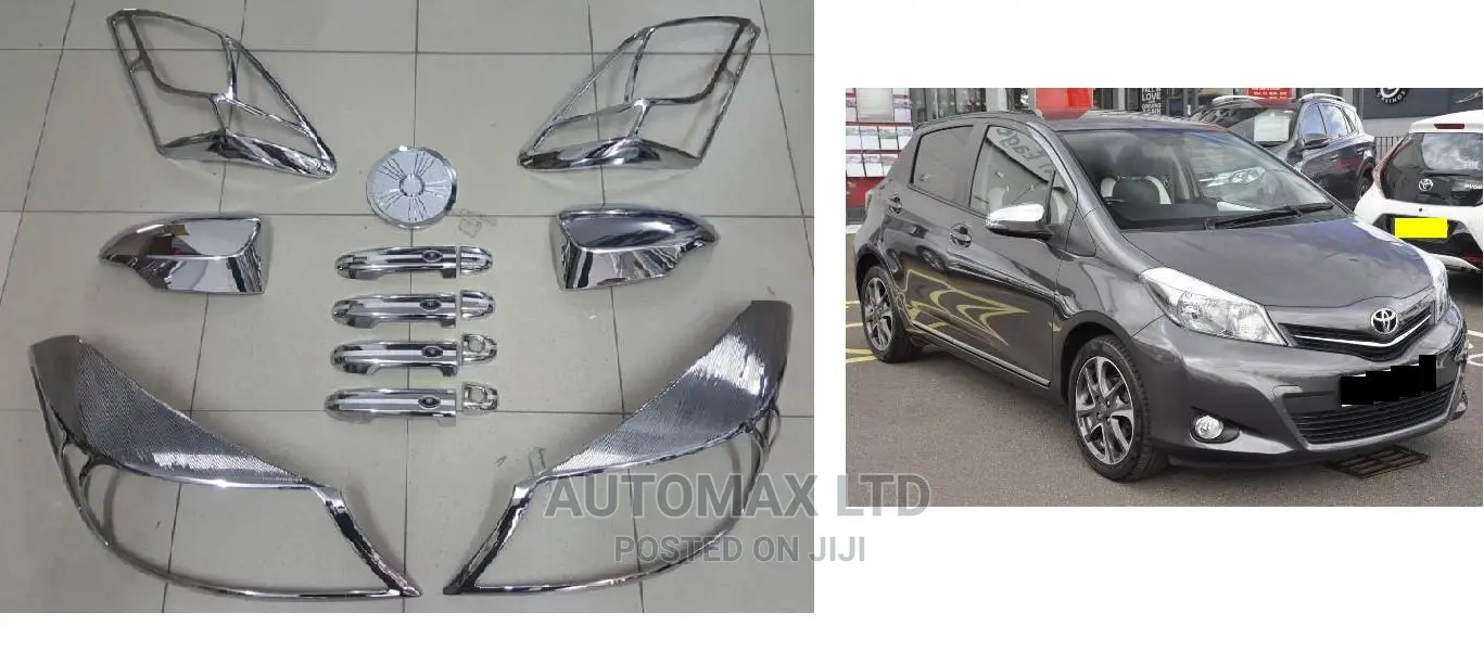 ABS Chrome Kit Set. For Toyota Vitz/Yaris, Year 2013+